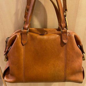 Madewell Leather  Satchel Bag with Crossbody Strap